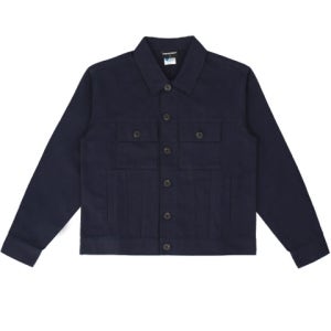 캡스앤스터프 자켓 남녀공용 USPS 미니멀룩 트러커 재킷 CA221JK001-NV