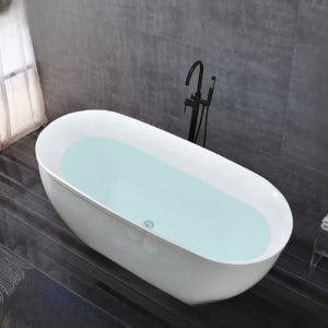 욕조 소형 풀빌라 펜션 아크릴 반식욕 화장실 독립형 이동식 고급 사우나 타원형