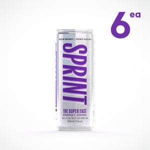 클룹 스프린트 에너지 드링크 사우어베리, 250ml, 6개
