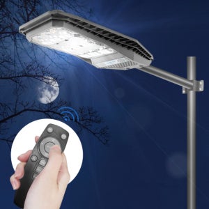 태양광가로등 LED 태양광센서등 태양열 가로등헤드 보안등 블랙부착 300w (전기세 0원)
