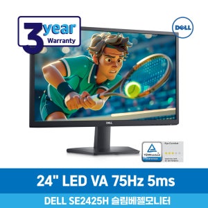 [무료에어캡포장]Dell SE2425H 24 모니터 LED 75Hz 16:9 광시야각 FHD SE2426H 대체출고