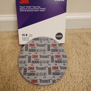 3M 트라이젝 6인치 30662 P5000 15매 원형 마무리 제거 세차 광택