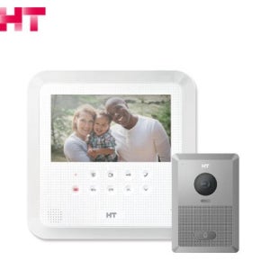현대통신 디지털 주택 비디오폰 HAS-R2071 7인치 경비실호환 초인종 인터폰 카메라세트