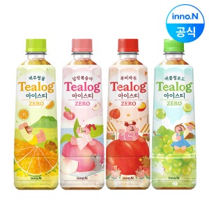 티로그 아이스티 500ml 24개 납작복숭아 제주청귤 루비자두 애플청포도 ZERO 칼로리 아이스티