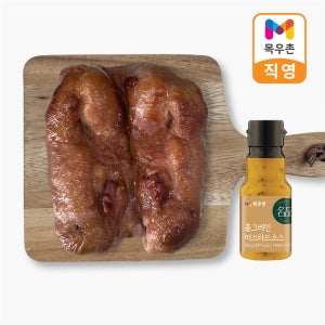 목우촌 뼈가없어 간편한 국산 순살 통오리 바베큐 한마리 + 머스타드 소스 160g 증정