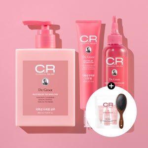 [3 STEP]닥터그루트 클리니컬 릴리프 지루성 두피용 워터스케일러250ml+샴푸 350ml+스팟젤80ml+(증정)7일체험KIT+은핀헤어브러쉬