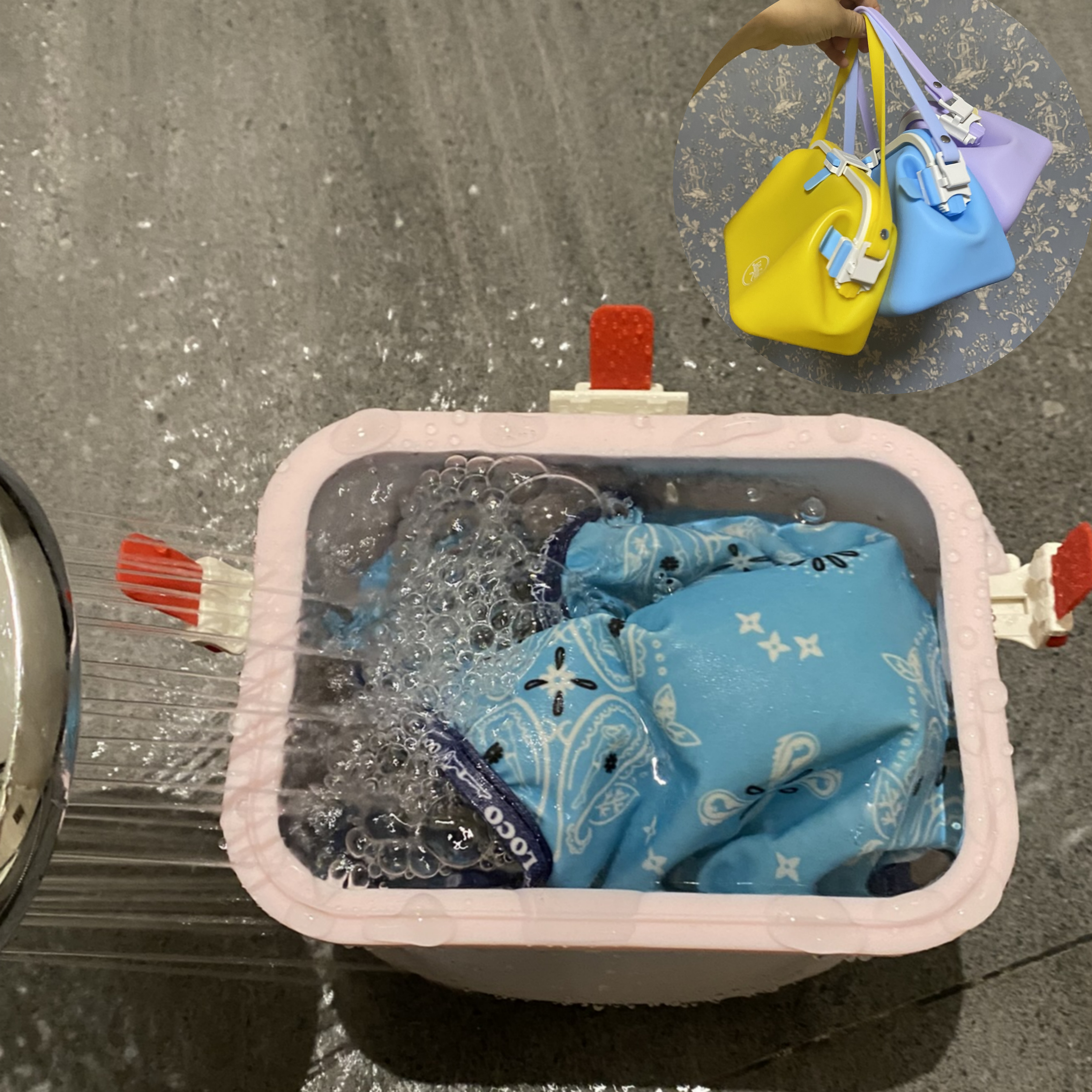 수영실리콘 가방 수영장 수영복 방수 파우치 생존 염소제거 물놀이 목욕 비치백 젤리피쉬