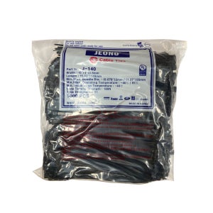 케이블 타이 흑색 140mm 수량 1,000개 (4501-BK)