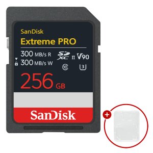 샌디스크 SD카드 UHS-II 익스트림 프로 V90 + SD카드 케이스 256GB
