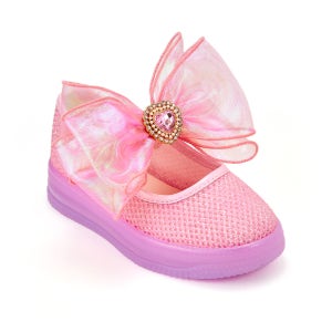 빔보빔바 리본슬립온메쉬LED 핑크 여아구두