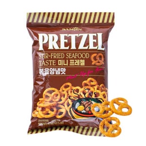 삼진 미니프레첼 볶음양념맛, 70g, 12개