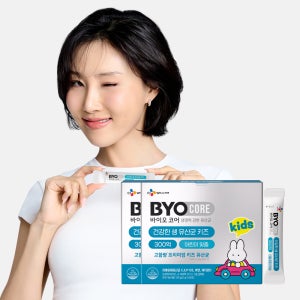 CJ 바이오코어 건강한 생 유산균 키즈 300억 보장 부자유산균 60포, 2개