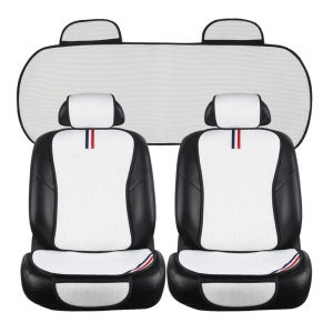 지엠지모터스 자동차 시트커버 차량용 통풍시트 여름 울트라 에어매쉬 3p세트 화이트