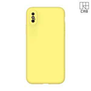 파스텔 10색 풀커버 젤리 케이스 옐로우, 아이폰X-XS 공용