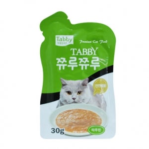 테비토퍼 쮸루쮸루 고양이 파우치 간식 타우린, 30g, 1개