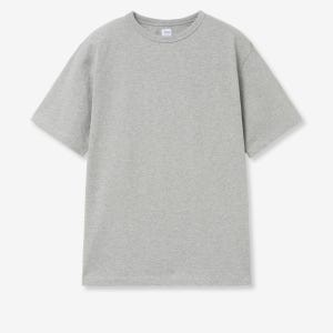 프루이 퓨어 코튼 캐주얼 반팔 티셔츠 멜란지 그레이