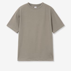 프루이 퓨어 코튼 캐주얼 반팔 티셔츠 애쉬