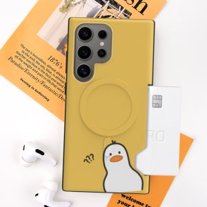 맥세이프 케이스 카드지갑 범퍼 2장수납 귀여운 믹스웨이 읭덕, 갤럭시S23 울트라