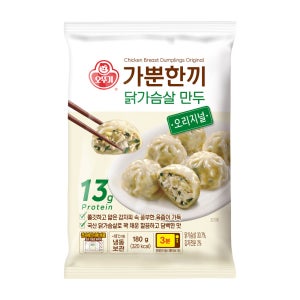 오뚜기 가뿐한끼 닭가슴살 만두 오리지널, 180g, 1개
