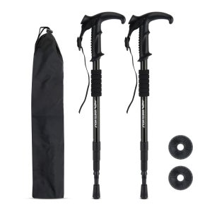 화이트울프 4단 접이식 등산스틱 초경량 등산용 지팡이 2개 1세트 노르딕워킹 스틱
