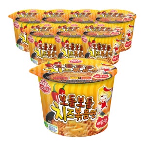 오뚜기 보들보들 치즈볶음면 매운맛 용기 100g 8개