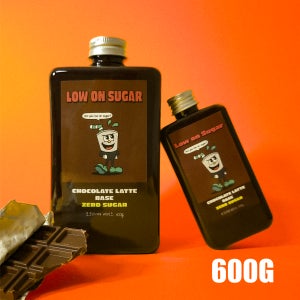 로우온슈거 초코 라떼 베이스 600g 제로 슈가 무설탕 코코아 원액 카카오 여름 카페 라떼