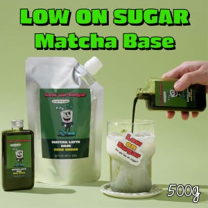 로우온슈거 말차 라떼 베이스 500g 제로 슈가 무설탕 카페라떼 여름 원액