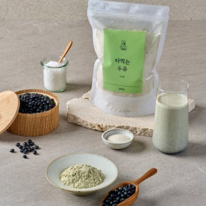삼거리 기름방 타먹는 검은콩 서리태 가루 분말