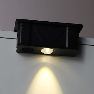 태양광 LED 계단등 B174S209 사각 1등 1W 전구 피스양면테이프