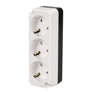 노출콘센트 3구 단선핀타입