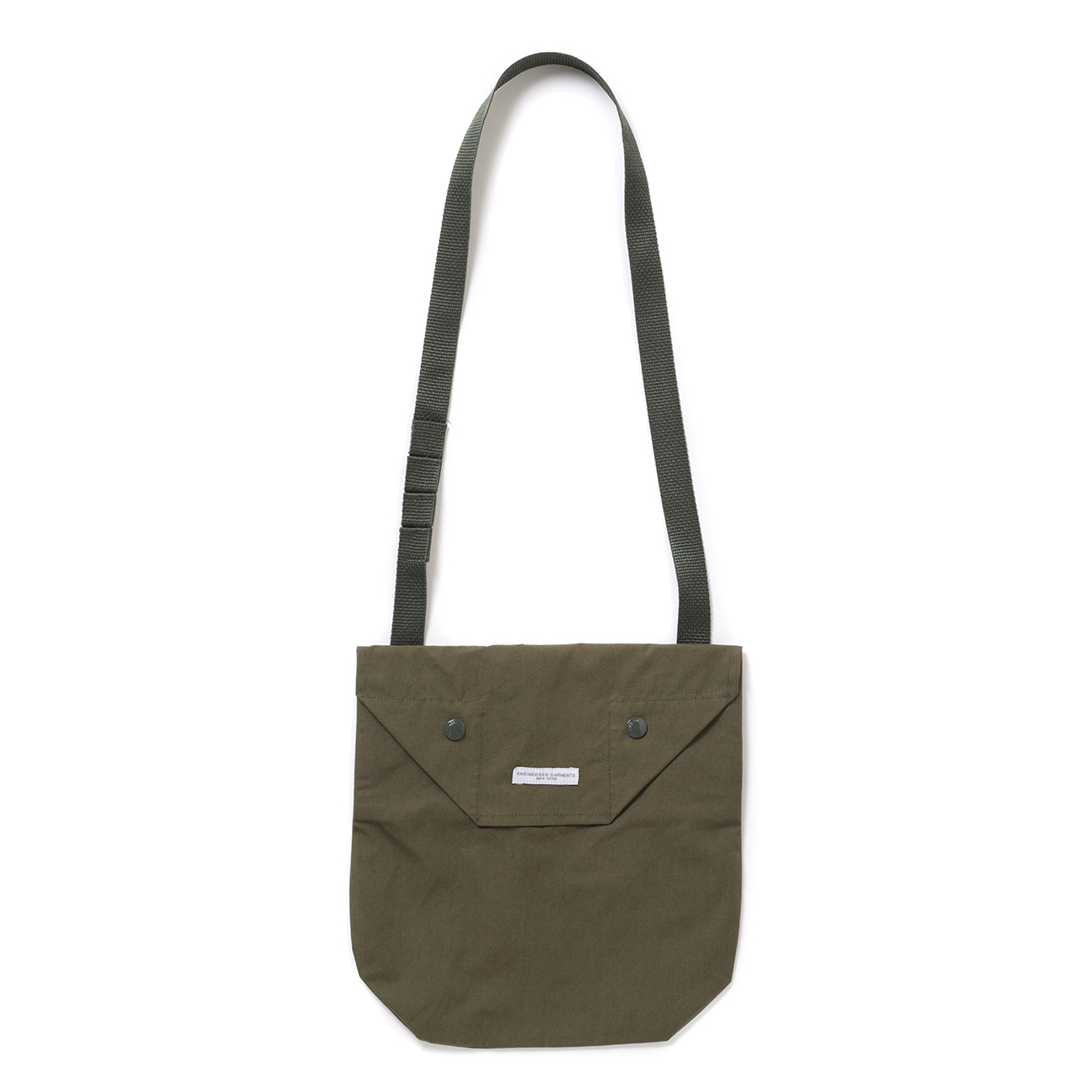 ENGINEERED GARMENTS 엔지니어드 가먼츠 / Shoulder Pouch - Coated Cotton Cloth - Olive