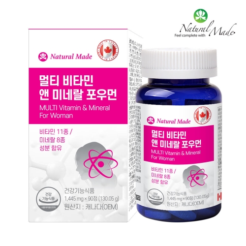 <b>네츄럴메이드</b> 멀티 비타민 앤 미네랄 포우먼
