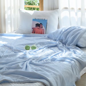 올여름 꽁꽁! 춥다추워~ 냉감 차렵이불 차가운 여름 얇은 이불 시원한 침구 SS(슈퍼싱글)