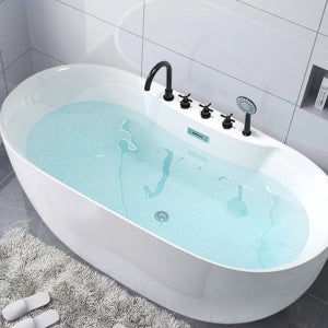 펜션 아크릴 욕조 타원형 홈스파 반신욕기 호텔