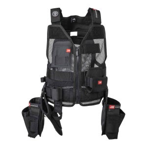 다이아몬드백 Dos Clavos 25 툴 베스트 시스템 제단사 공구 조끼 블랙 XS/S 왼쪽