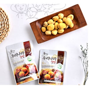 밤뜨래 국산 우리나라 맛밤 50g 1봉지 국내산 햇밤 알밤 영양 아이들 사무실 간편식 간식 캠핑 아침 식사 대용량 요리 간식 안주 식당 가정용 업소용