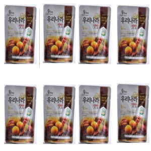 밤뜨래 국산 우리나라 맛밤 50g 8봉지 국내산 햇밤 알밤 영양 아이들 사무실 간편식 간식 캠핑 아침 식사 대용량 요리 간식 안주 식당 가정용 업소용