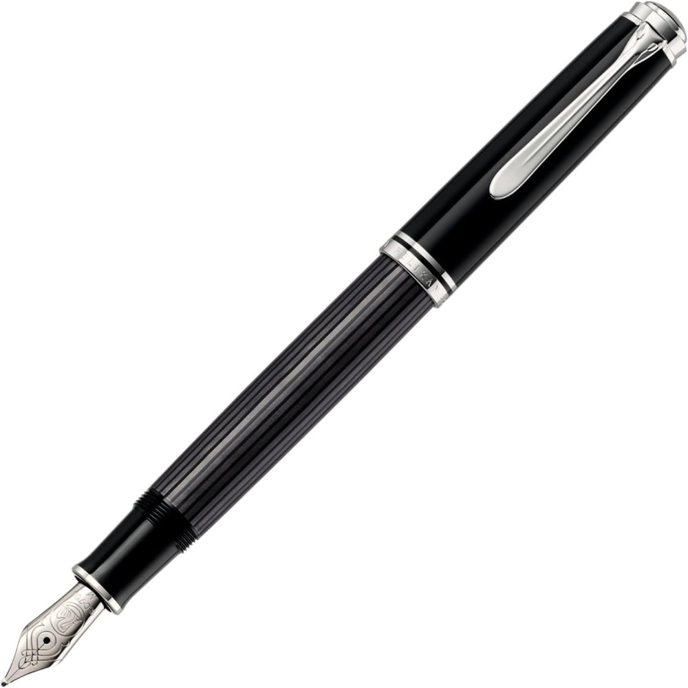 펠리칸 Pelikan M805 stresemann 만년필 M 블랙/그레이 자필 서명 사장님 계약 고품질 프리미엄 잉크