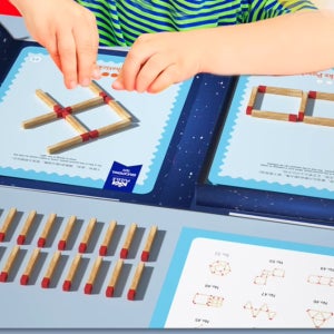 [브레인키즐] 자석 성냥 개비퍼즐 문제 풀이형 / 문제카드30장 영재 수학퍼즐