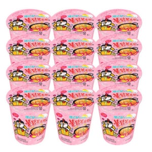 간편식 삼양 까르보불닭볶음면 식사대용 소컵라면 6입 x 2박스 (12입)