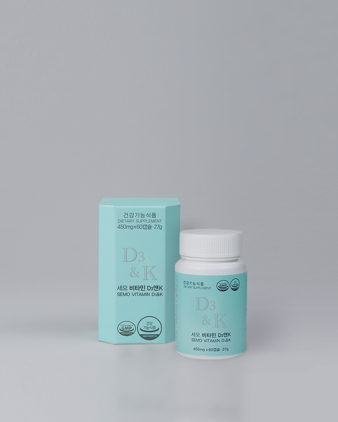 <b>세모</b> 비타민D3&amp;K (450mg×60c) 비타민D3 비타민K <b>골밀도</b> 골다공증 임산부 청소년 뼈건강