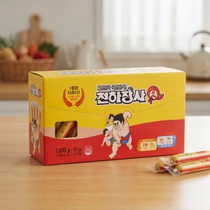 아이간식 저녁간식 진주햄 천하장사 큐 Q1000 소시지 1000g 100개입