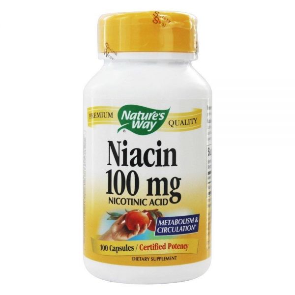 Natures Way 네이쳐스웨이 나이아신 비타민 B3 100mg 100캡슐