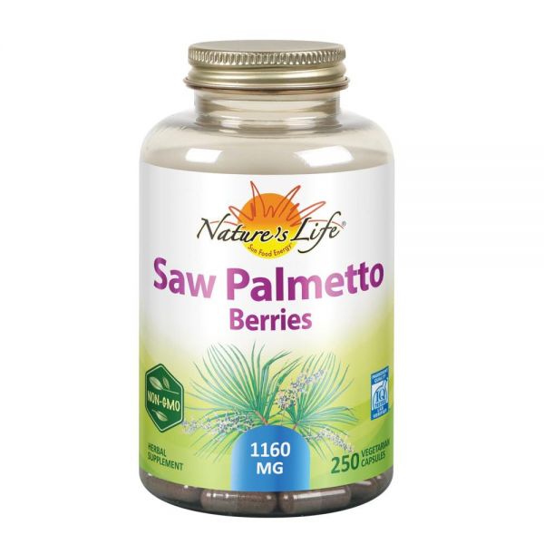 Nature’s Life 쏘팔메토 Berries 1160mg <b>활력</b> 배뇨 빈도 캡슐 250개