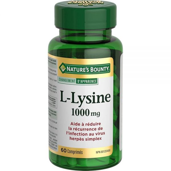 Nature’s Bounty <b>네이처스</b>바운티 L라이신 1000mg 60정