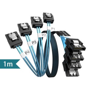 4P SATA3.0 to 4P SATA3.0 케이블1M 7pin핀 SSD 초고속 데이터 전송 사타케이블(대량 주문제작 가능)