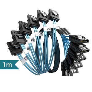 6P SATA3.0 to 6P SATA3.0 케이블1M 7pin핀 SSD 초고속 데이터 전송 사타 통신 케이블(대량 주문제작 가능)