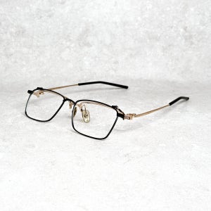 [999.9] 포나인즈 S401T 블랙 골드 54사이즈 빅사이즈 플립안경 노안 패션안경