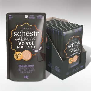 쉐지애 애프터다크 벨벳무스 치킨 오리 80g 고양이 주식 파우치 12개