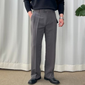 반타 p4 남자 정장바지 세미와이드 슬랙스 코디 구김없는 원턱